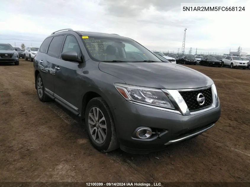 2015 Nissan Pathfinder VIN: 5N1AR2MM5FC668124 Lot: 12100399