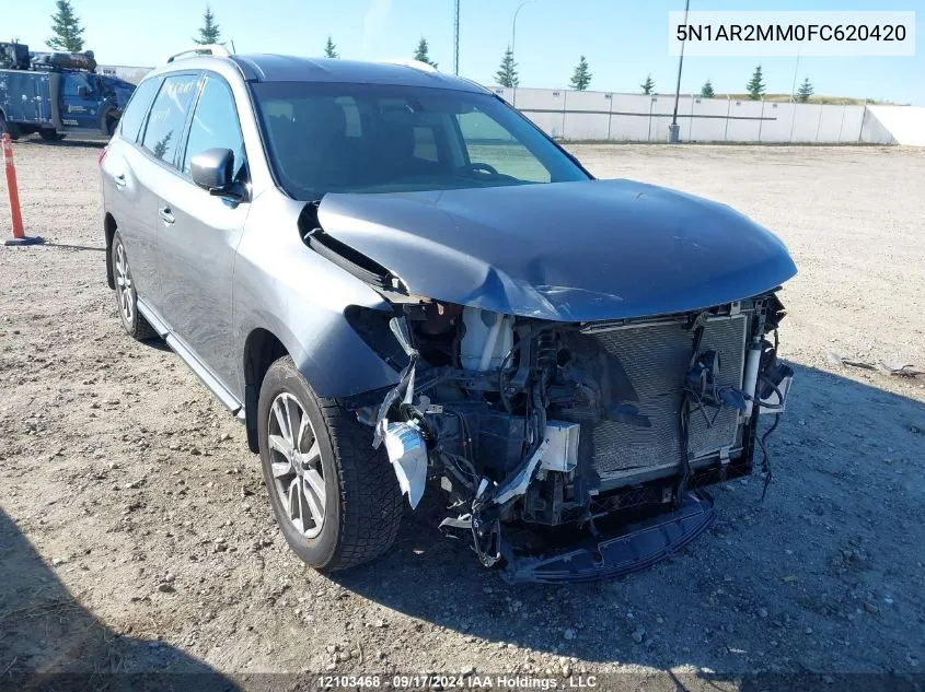 2015 Nissan Pathfinder VIN: 5N1AR2MM0FC620420 Lot: 12103468