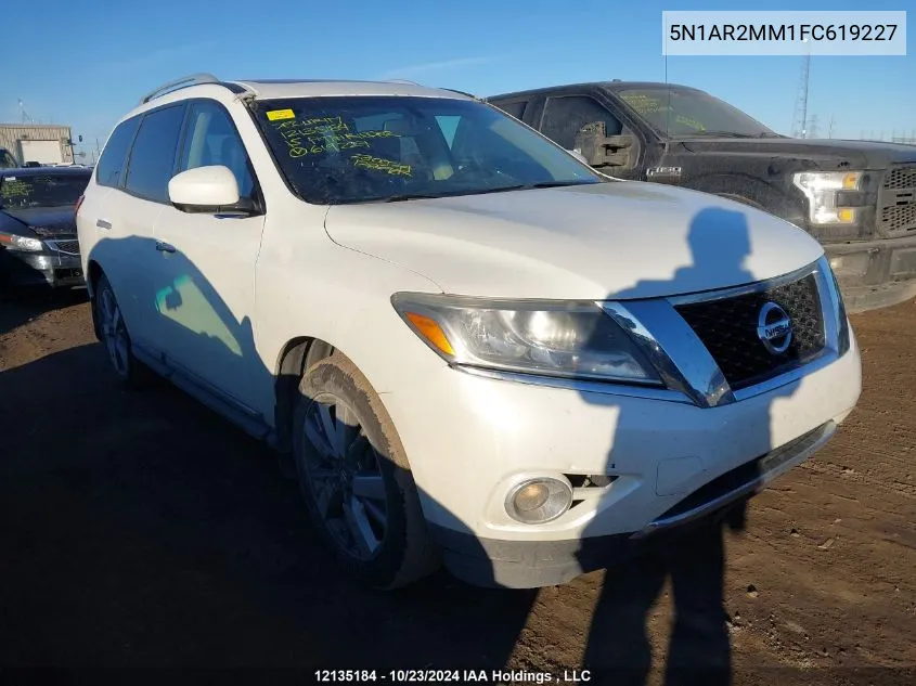 2015 Nissan Pathfinder VIN: 5N1AR2MM1FC619227 Lot: 12135184