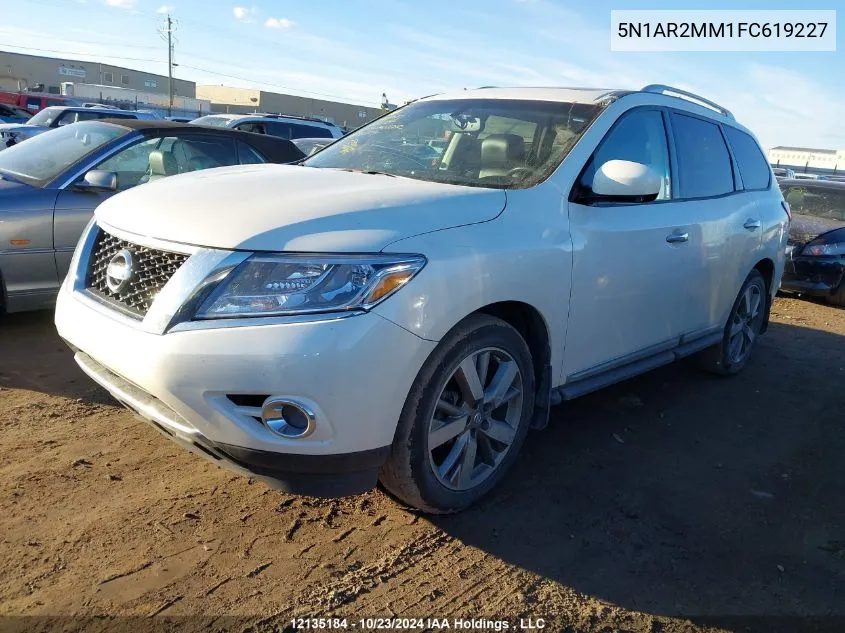 2015 Nissan Pathfinder VIN: 5N1AR2MM1FC619227 Lot: 12135184