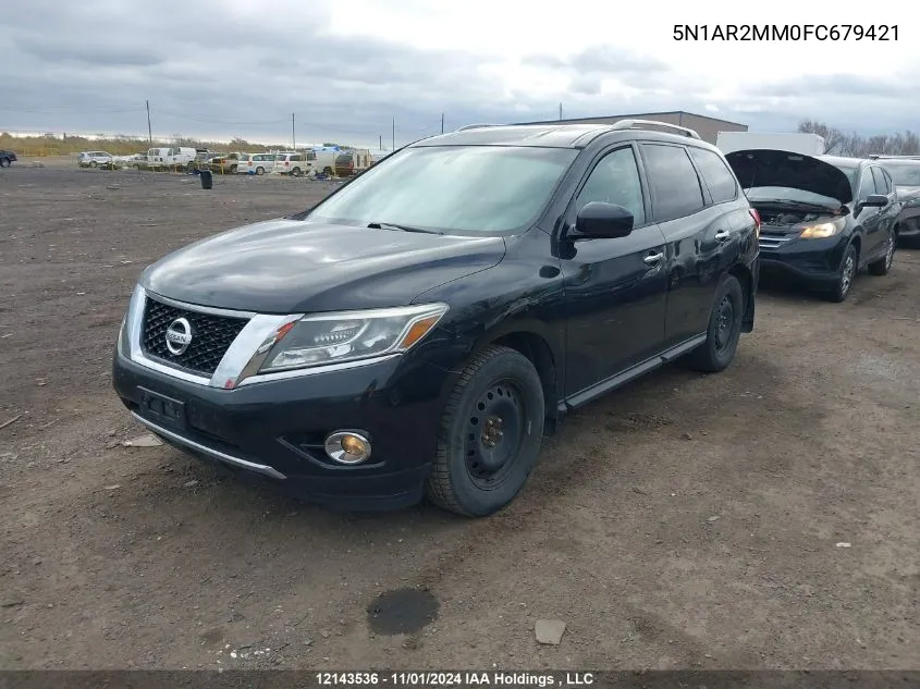 2015 Nissan Pathfinder VIN: 5N1AR2MM0FC679421 Lot: 12143536