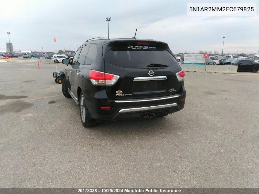 5N1AR2MM2FC679825 2015 Nissan Pathfinder Platinum