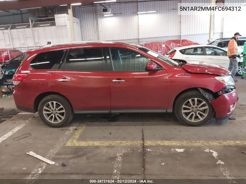 5N1AR2MM4FC694312 2015 Nissan Pathfinder Sv