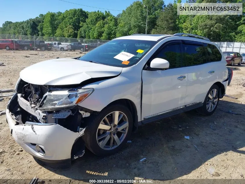 5N1AR2MN1FC653452 2015 Nissan Pathfinder Platinum