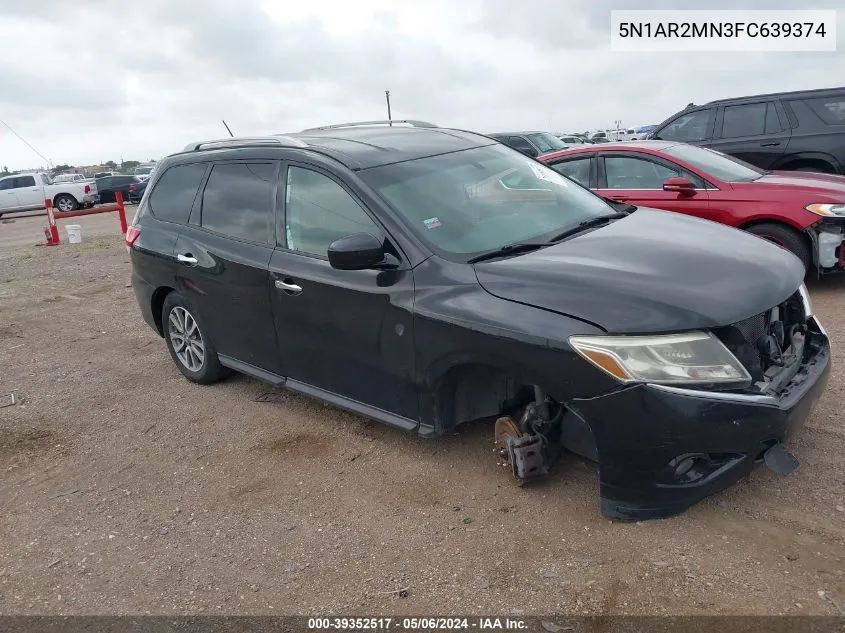 5N1AR2MN3FC639374 2015 Nissan Pathfinder Platinum/S/Sl/Sv