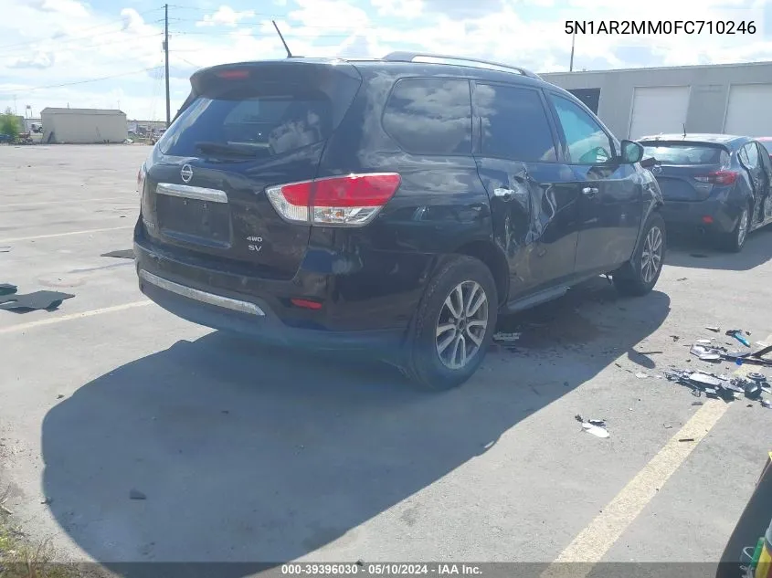 2015 Nissan Pathfinder Sv VIN: 5N1AR2MM0FC710246 Lot: 39396030