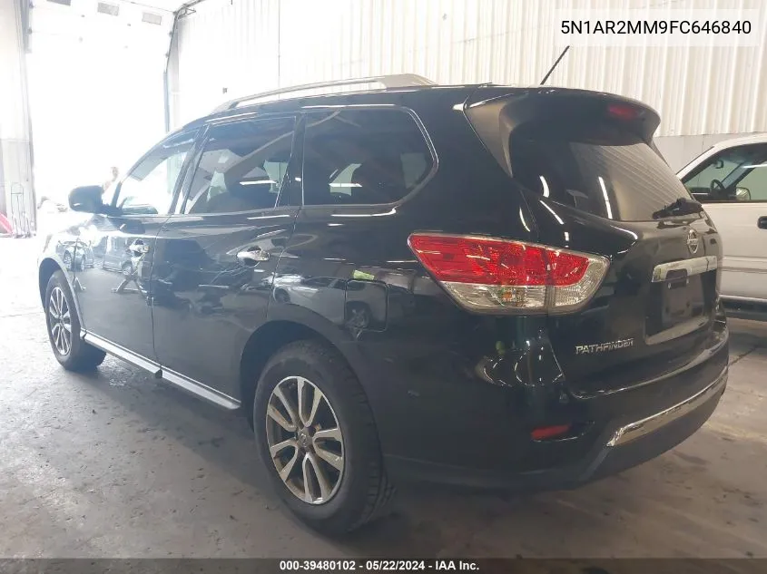 2015 Nissan Pathfinder Platinum/S/Sl/Sv VIN: 5N1AR2MM9FC646840 Lot: 39480102