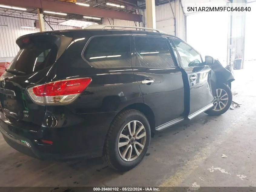 2015 Nissan Pathfinder Platinum/S/Sl/Sv VIN: 5N1AR2MM9FC646840 Lot: 39480102