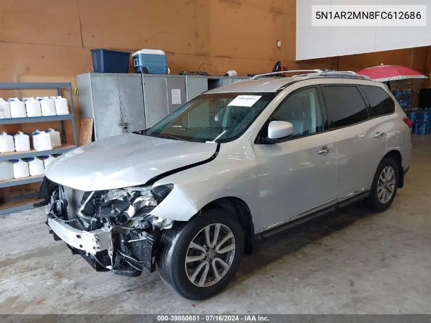 5N1AR2MN8FC612686 2015 Nissan Pathfinder S/Sv/Sl/Platinum