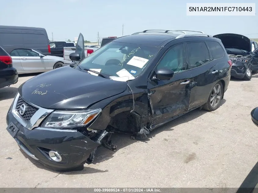 5N1AR2MN1FC710443 2015 Nissan Pathfinder Platinum