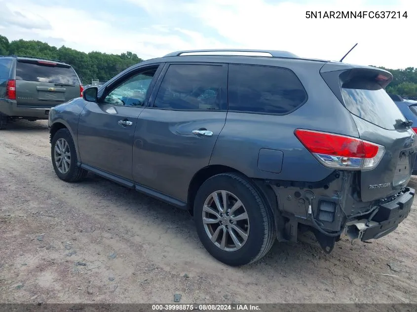 2015 Nissan Pathfinder Platinum/S/Sl/Sv VIN: 5N1AR2MN4FC637214 Lot: 39998875