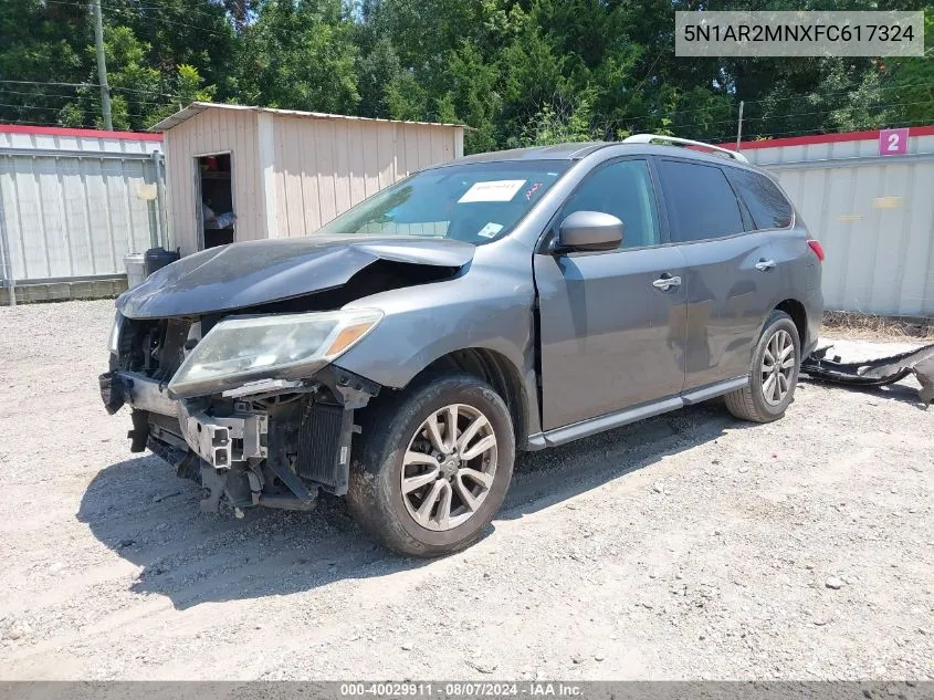 2015 Nissan Pathfinder Platinum/S/Sl/Sv VIN: 5N1AR2MNXFC617324 Lot: 40029911