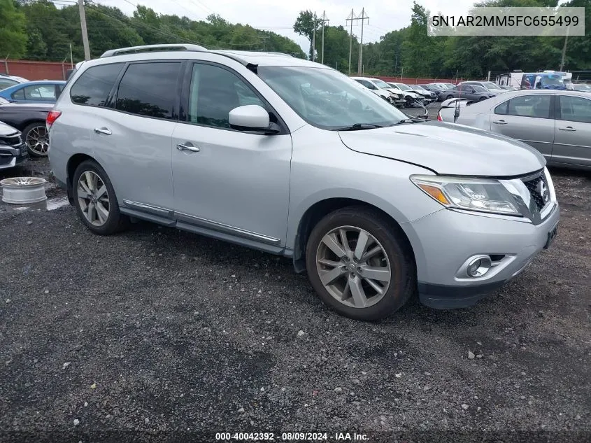 2015 Nissan Pathfinder Platinum VIN: 5N1AR2MM5FC655499 Lot: 40042392