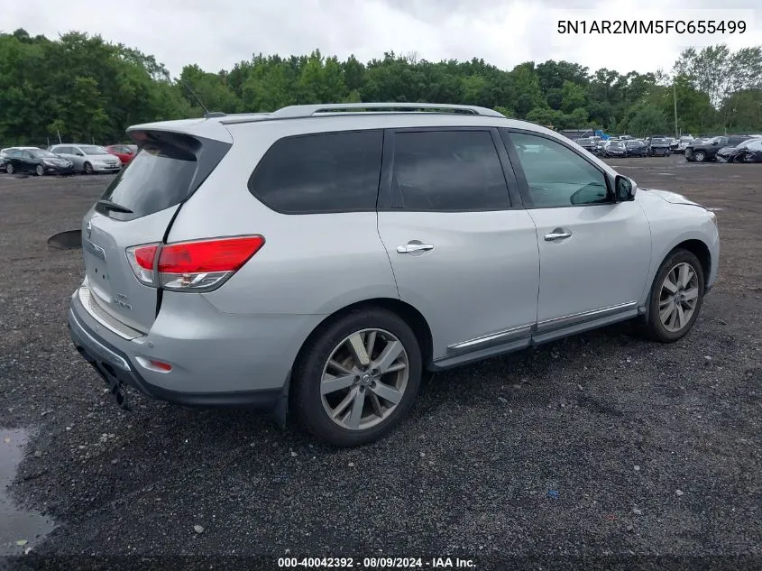 5N1AR2MM5FC655499 2015 Nissan Pathfinder Platinum