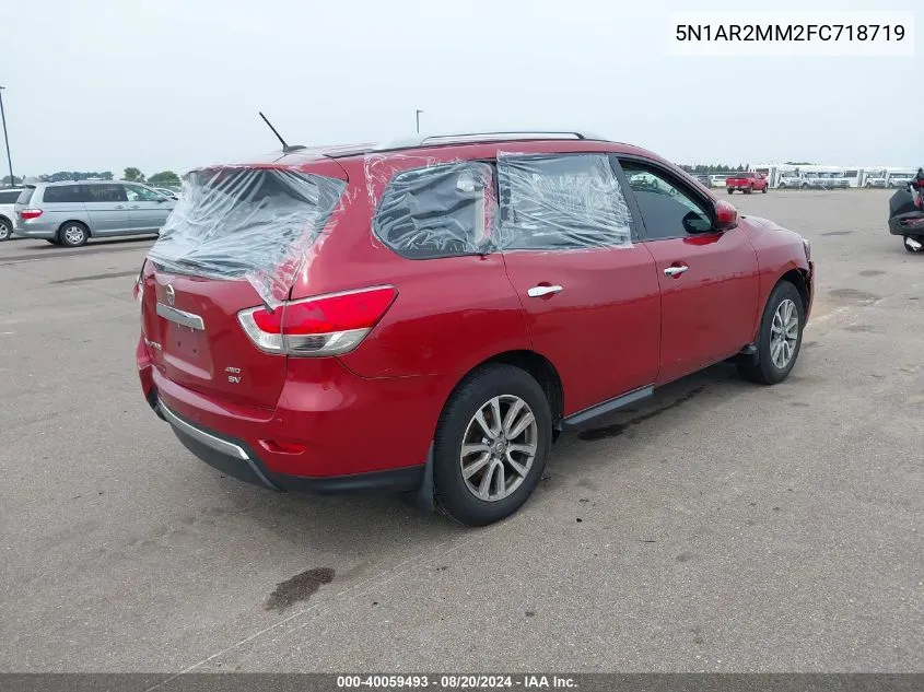 5N1AR2MM2FC718719 2015 Nissan Pathfinder Sv