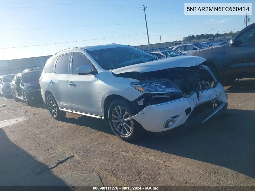 2015 Nissan Pathfinder Sv VIN: 5N1AR2MN6FC660414 Lot: 40111276