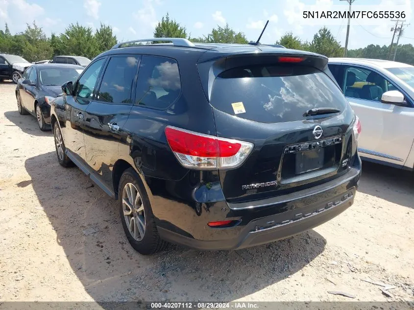 2015 Nissan Pathfinder Platinum/S/Sl/Sv VIN: 5N1AR2MM7FC655536 Lot: 40207112