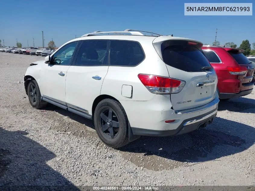 2015 Nissan Pathfinder S/Sv/Sl/Platinum VIN: 5N1AR2MM8FC621993 Lot: 40248581