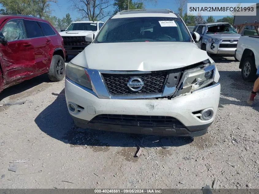 2015 Nissan Pathfinder S/Sv/Sl/Platinum VIN: 5N1AR2MM8FC621993 Lot: 40248581