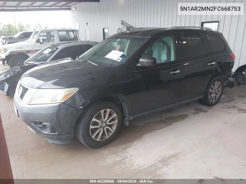 5N1AR2MN2FC668753 2015 Nissan Pathfinder S/Sv/Sl/Platinum