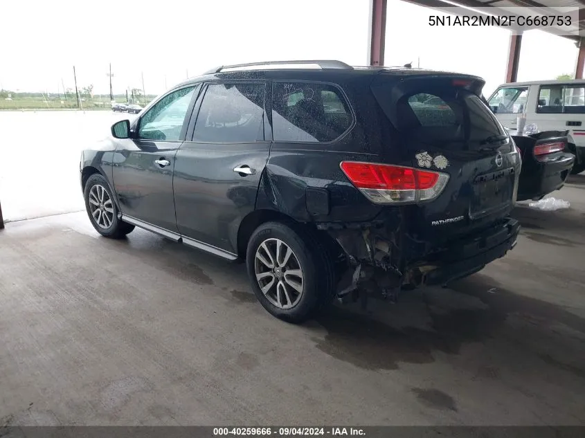 5N1AR2MN2FC668753 2015 Nissan Pathfinder S/Sv/Sl/Platinum