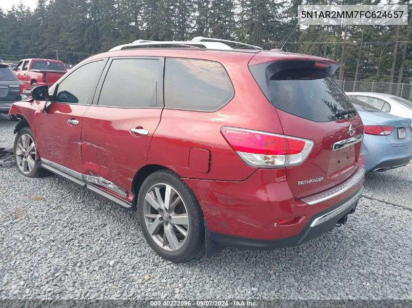 2015 Nissan Pathfinder Platinum VIN: 5N1AR2MM7FC624657 Lot: 40272096