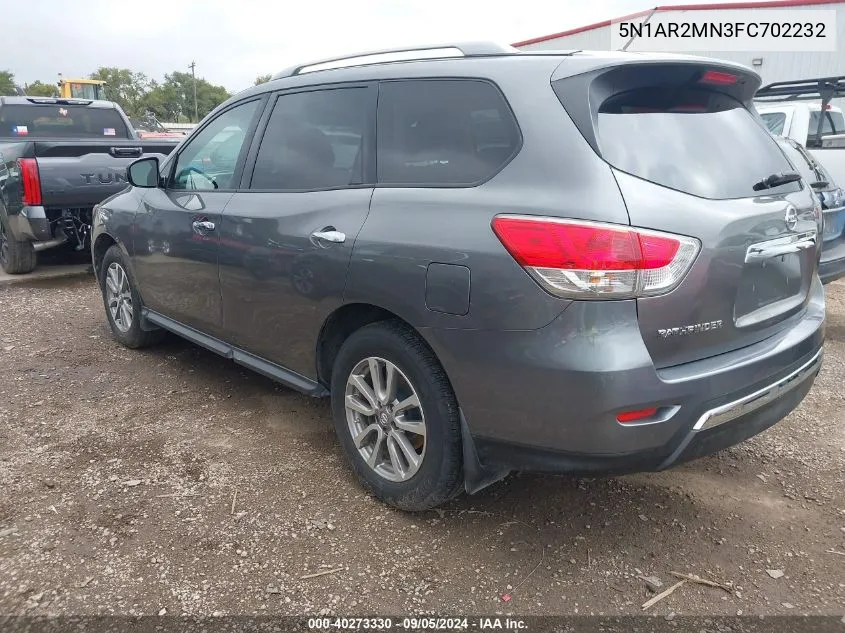 5N1AR2MN3FC702232 2015 Nissan Pathfinder S