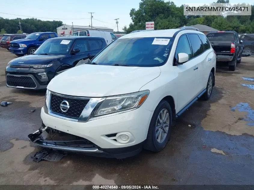 2015 Nissan Pathfinder S VIN: 5N1AR2MM7FC695471 Lot: 40274540