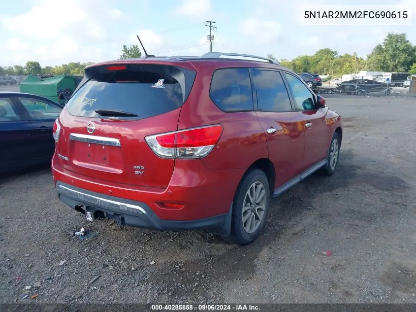 5N1AR2MM2FC690615 2015 Nissan Pathfinder S/Sv/Sl/Platinum