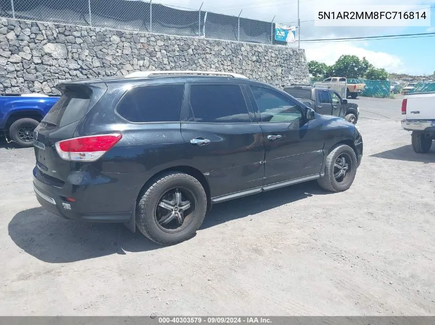 2015 Nissan Pathfinder S VIN: 5N1AR2MM8FC716814 Lot: 40303579