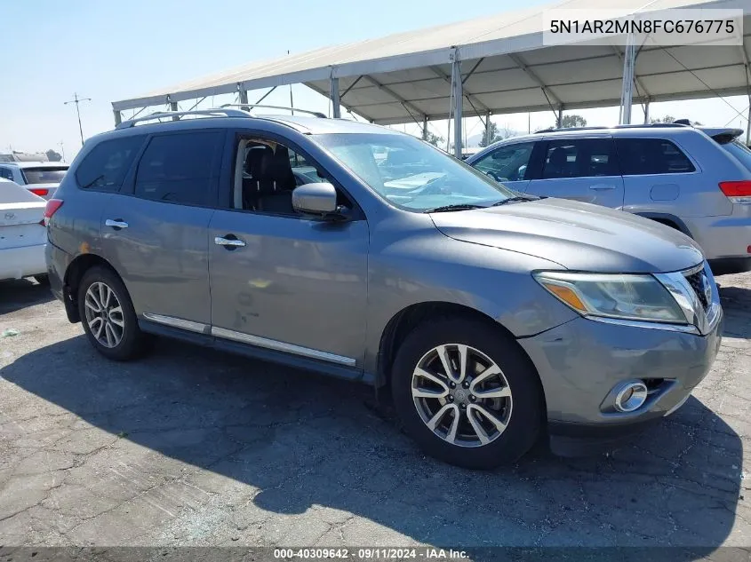 2015 Nissan Pathfinder S/Sv/Sl/Platinum VIN: 5N1AR2MN8FC676775 Lot: 40309642