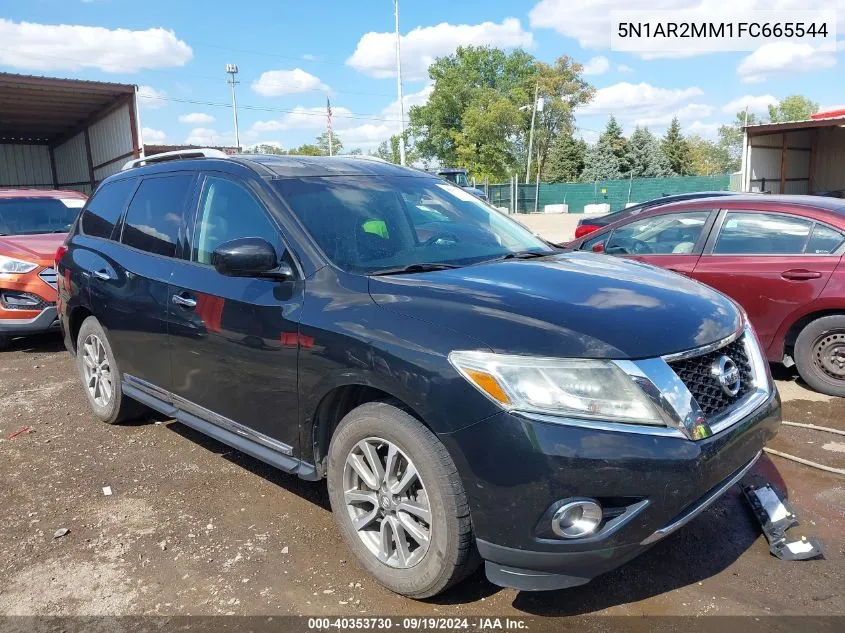 2015 Nissan Pathfinder Sl VIN: 5N1AR2MM1FC665544 Lot: 40353730