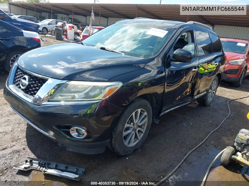 2015 Nissan Pathfinder Sl VIN: 5N1AR2MM1FC665544 Lot: 40353730