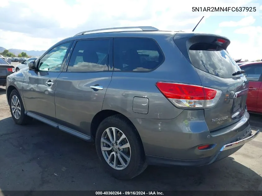 2015 Nissan Pathfinder Platinum/S/Sl/Sv VIN: 5N1AR2MN4FC637925 Lot: 40360264