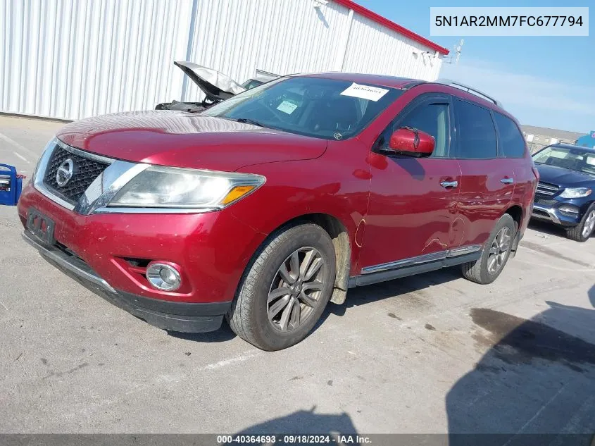 5N1AR2MM7FC677794 2015 Nissan Pathfinder Sl