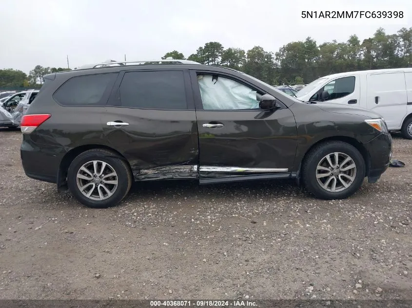 2015 Nissan Pathfinder S/Sv/Sl/Platinum VIN: 5N1AR2MM7FC639398 Lot: 40368071