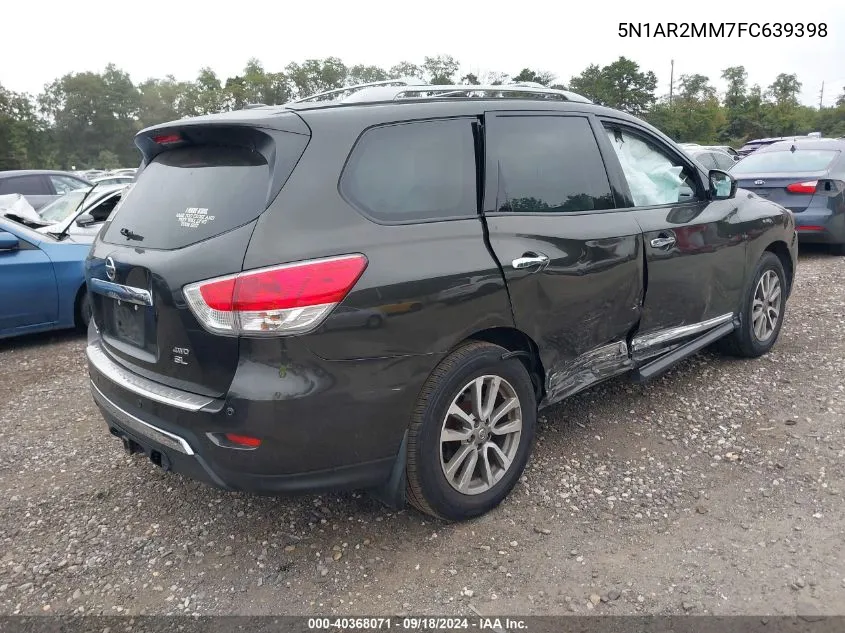 5N1AR2MM7FC639398 2015 Nissan Pathfinder S/Sv/Sl/Platinum