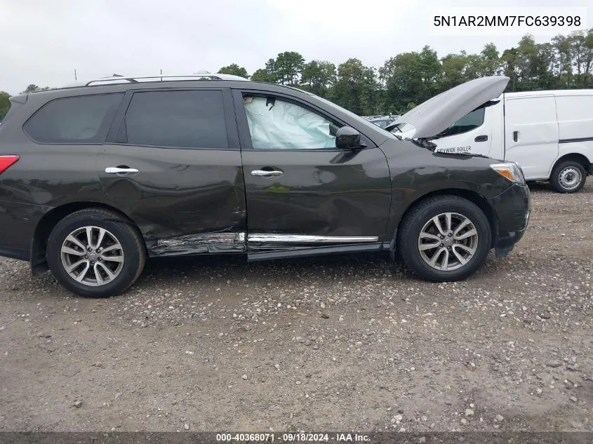 2015 Nissan Pathfinder S/Sv/Sl/Platinum VIN: 5N1AR2MM7FC639398 Lot: 40368071