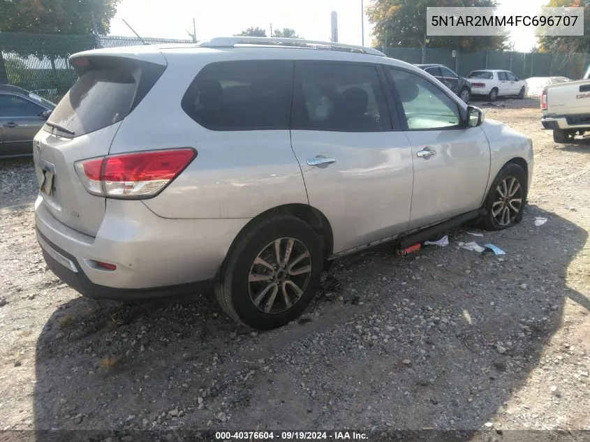 2015 Nissan Pathfinder S VIN: 5N1AR2MM4FC696707 Lot: 40376604