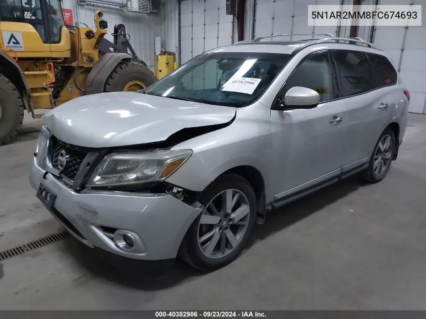 5N1AR2MM8FC674693 2015 Nissan Pathfinder S/Sv/Sl/Platinum