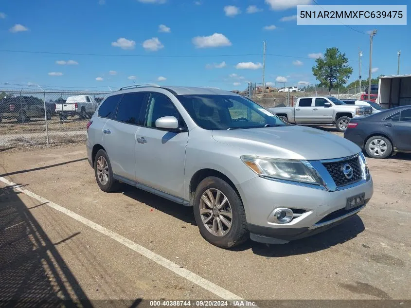 2015 Nissan Pathfinder Platinum/S/Sl/Sv VIN: 5N1AR2MMXFC639475 Lot: 40388744