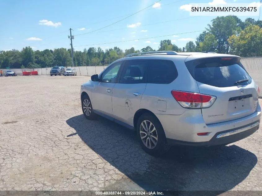 2015 Nissan Pathfinder Platinum/S/Sl/Sv VIN: 5N1AR2MMXFC639475 Lot: 40388744