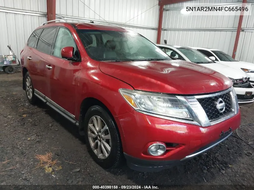 2015 Nissan Pathfinder Sl VIN: 5N1AR2MN4FC665496 Lot: 40398158