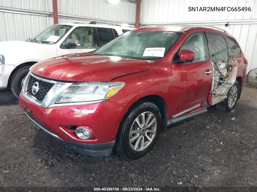 5N1AR2MN4FC665496 2015 Nissan Pathfinder Sl