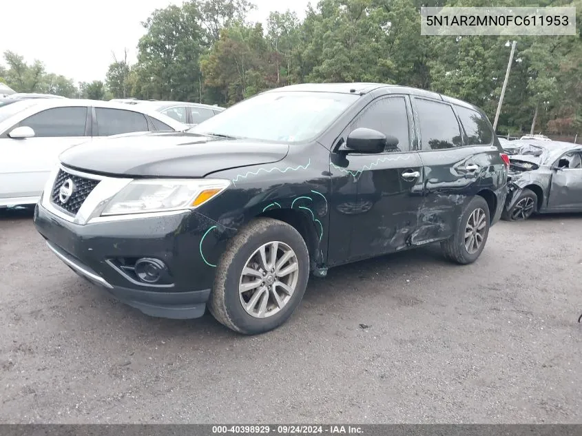 2015 Nissan Pathfinder S VIN: 5N1AR2MN0FC611953 Lot: 40398929