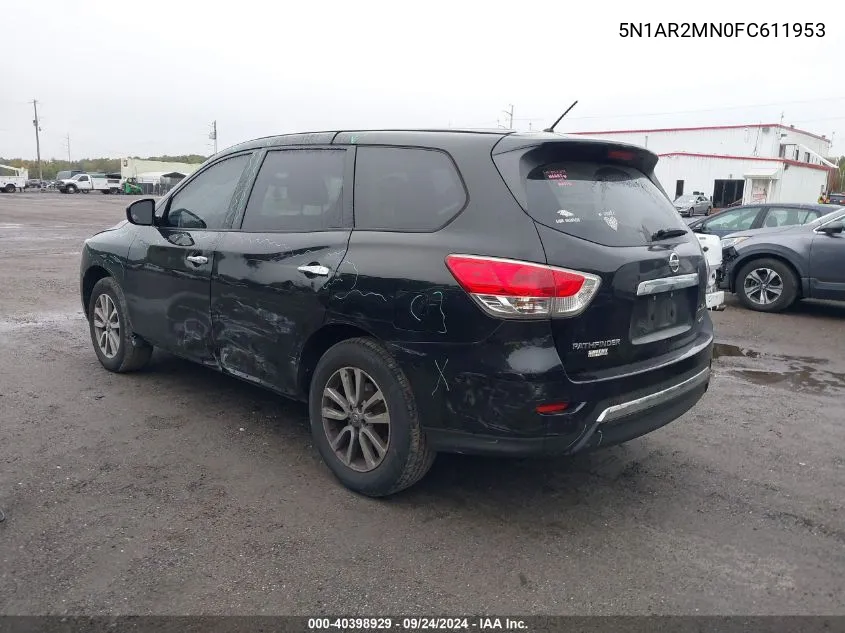 5N1AR2MN0FC611953 2015 Nissan Pathfinder S/Sv/Sl/Platinum