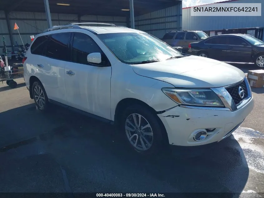 2015 Nissan Pathfinder Sv VIN: 5N1AR2MNXFC642241 Lot: 40400083