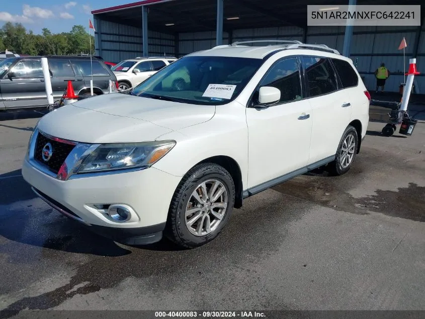 5N1AR2MNXFC642241 2015 Nissan Pathfinder Sv