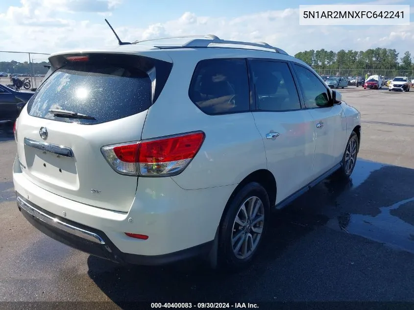 5N1AR2MNXFC642241 2015 Nissan Pathfinder Sv