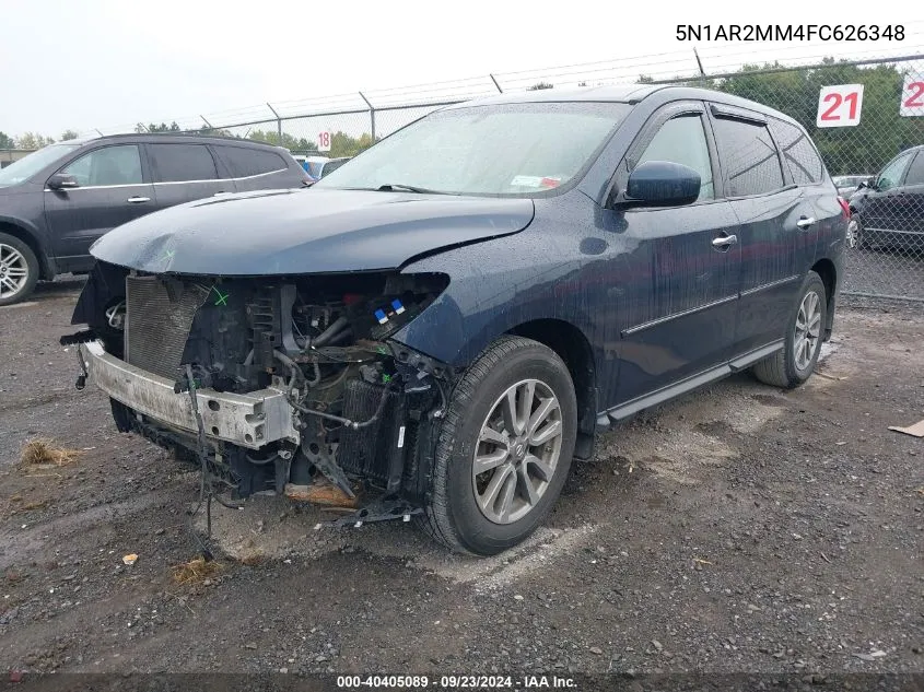 5N1AR2MM4FC626348 2015 Nissan Pathfinder S/Sv/Sl/Platinum